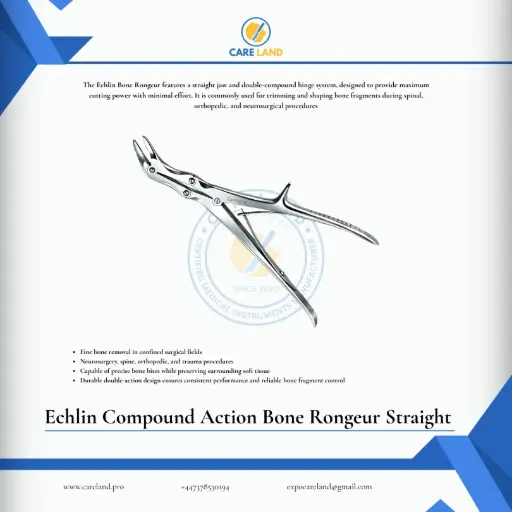 Echlin Compound Action Bone Rongeur Straight